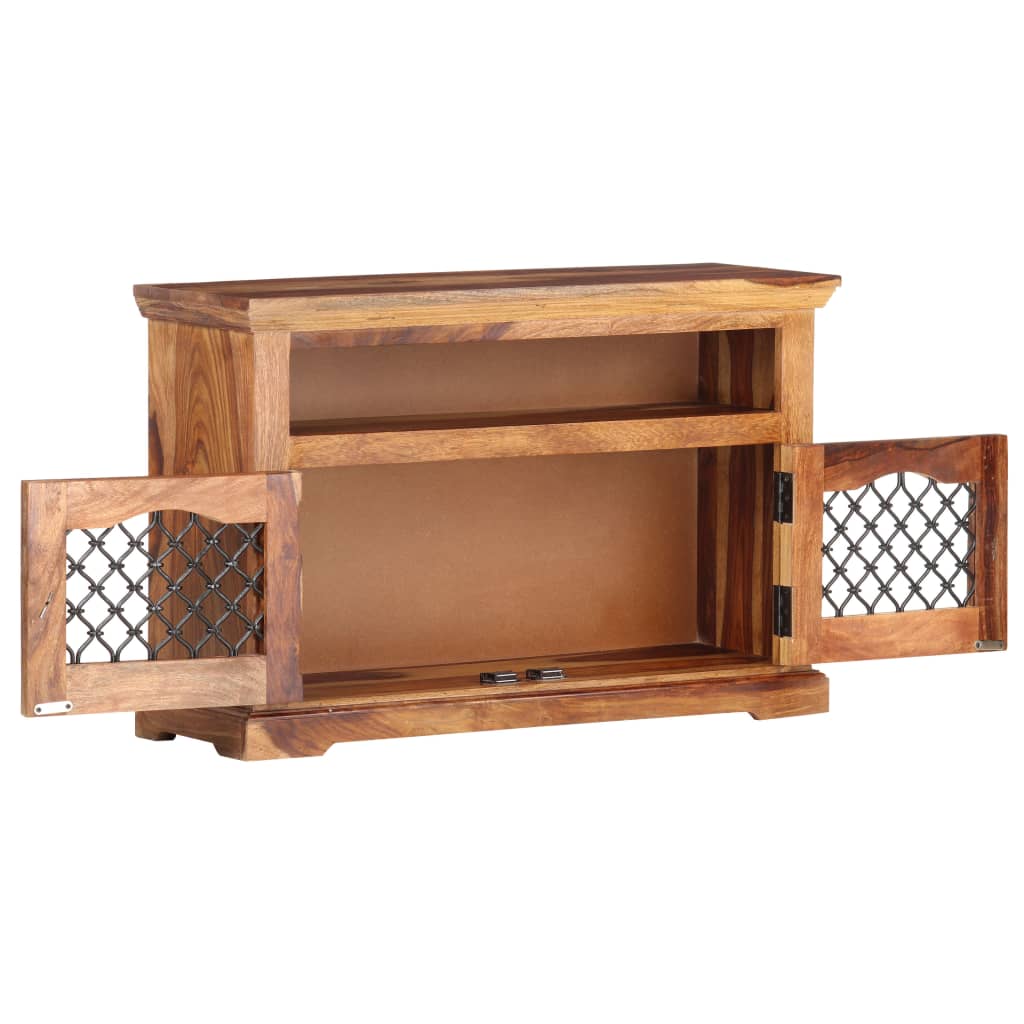 vidaXL Mueble de TV de madera maciza de Sheesham 90x30x60 cm