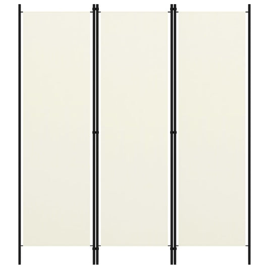 vidaXL Biombo divisor de 3 paneles blanco 150x180 cm