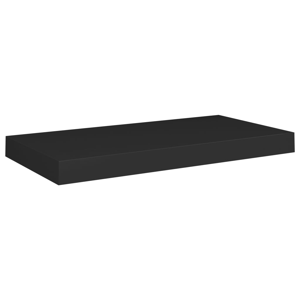 vidaXL Estante flotante de pared MDF negro 50x23x3,8 cm