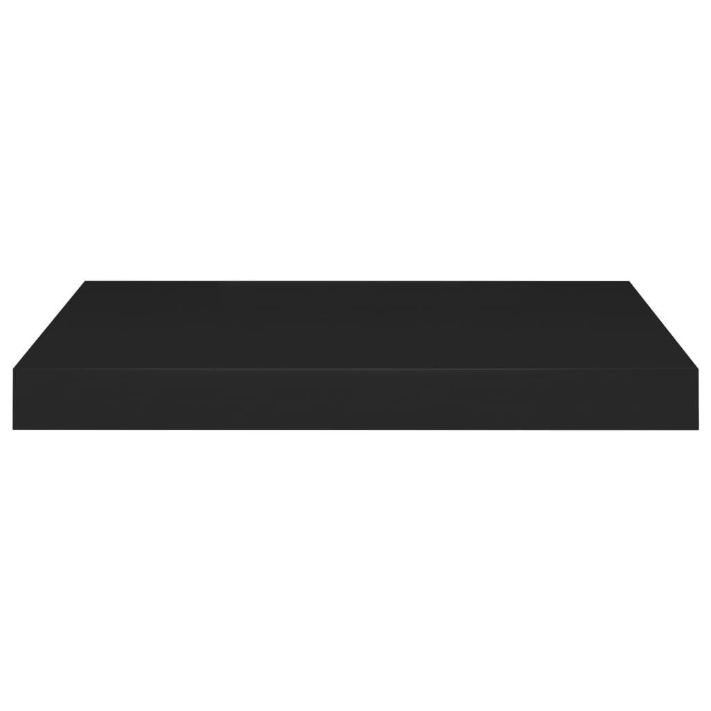 vidaXL Estante flotante de pared MDF negro 50x23x3,8 cm