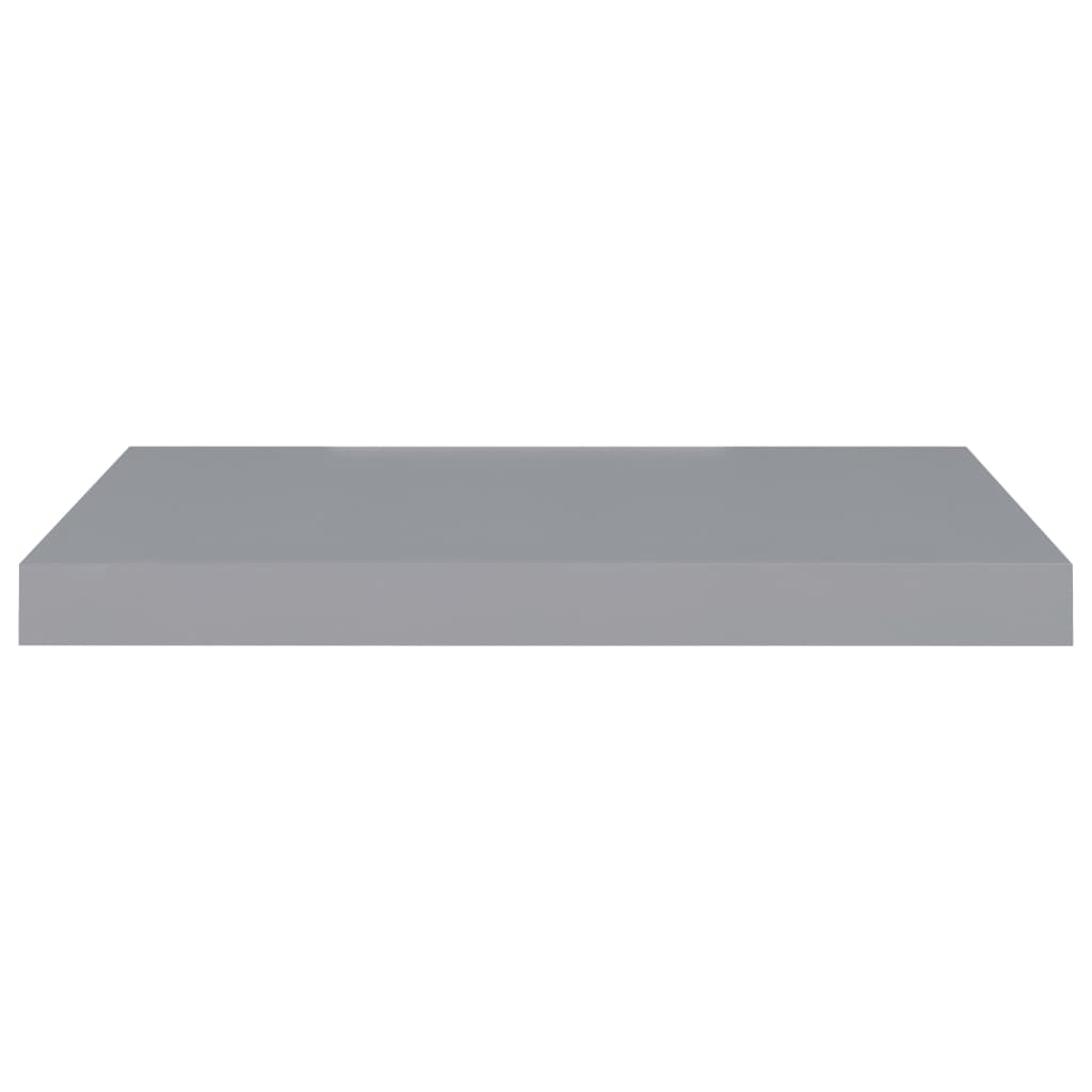 vidaXL Estantes flotantes de pared 4 uds MDF gris 60x23,5x3,8 cm