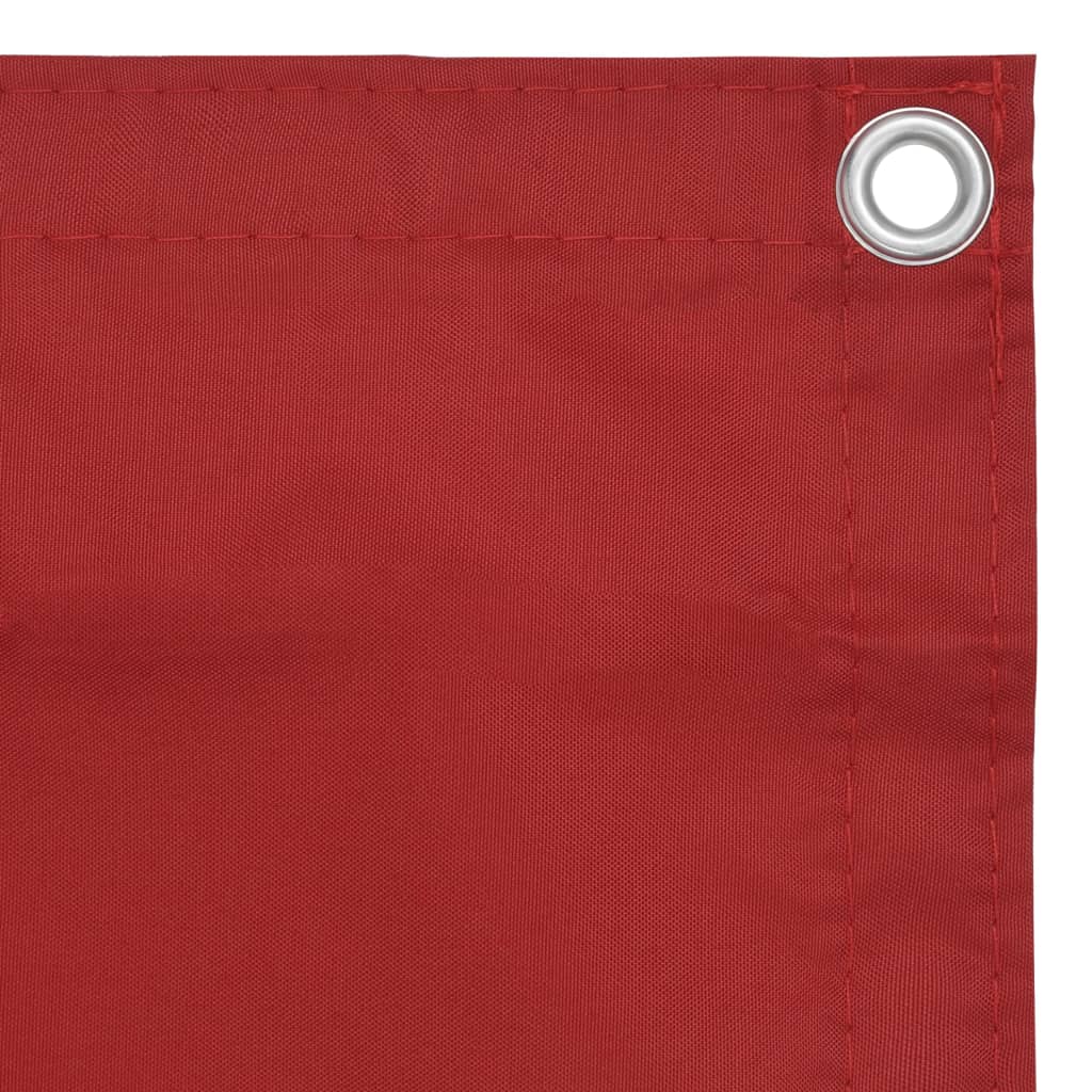 vidaXL Toldo para balcón de tela oxford rojo 120x600 cm