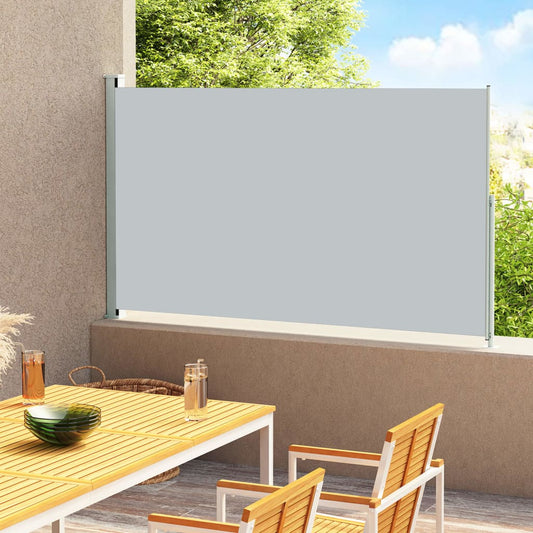 vidaXL Toldo lateral retráctil para patio gris 200x300 cm