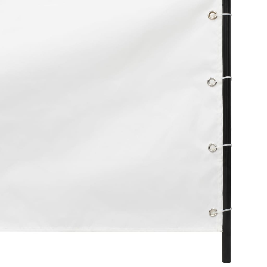 vidaXL Toldo pantalla para balcón tela oxford blanco 120x240 cm