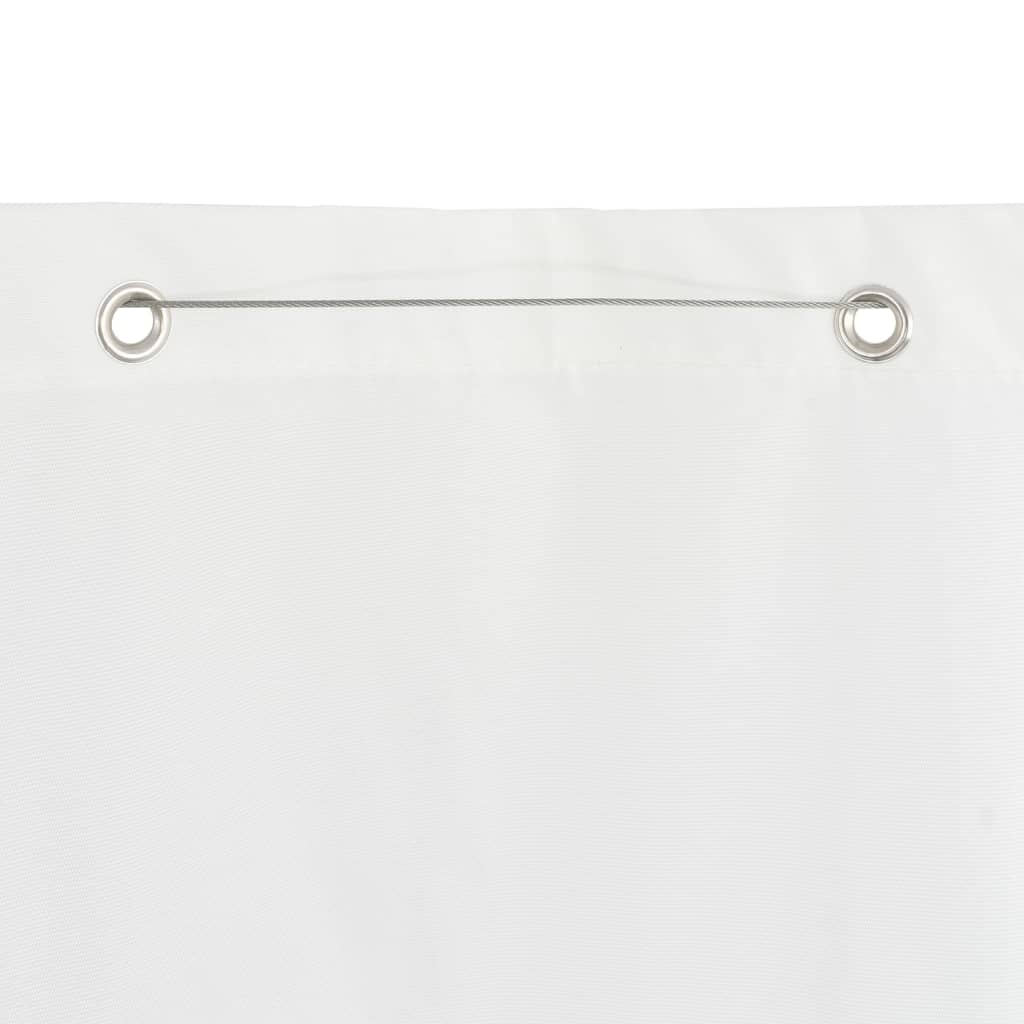 vidaXL Toldo pantalla para balcón tela oxford blanco 120x240 cm