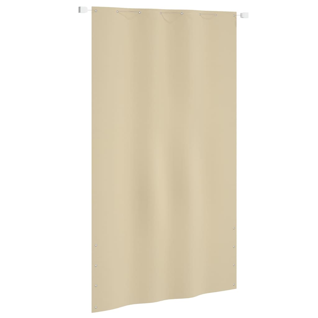 vidaXL Toldo pantalla para balcón de tela oxford beige 140x240 cm