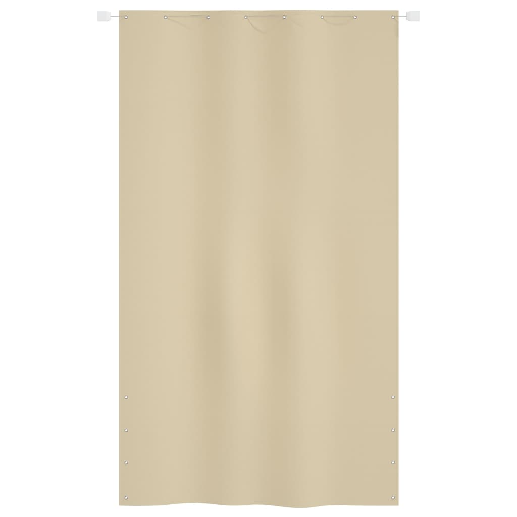 vidaXL Toldo pantalla para balcón de tela oxford beige 140x240 cm