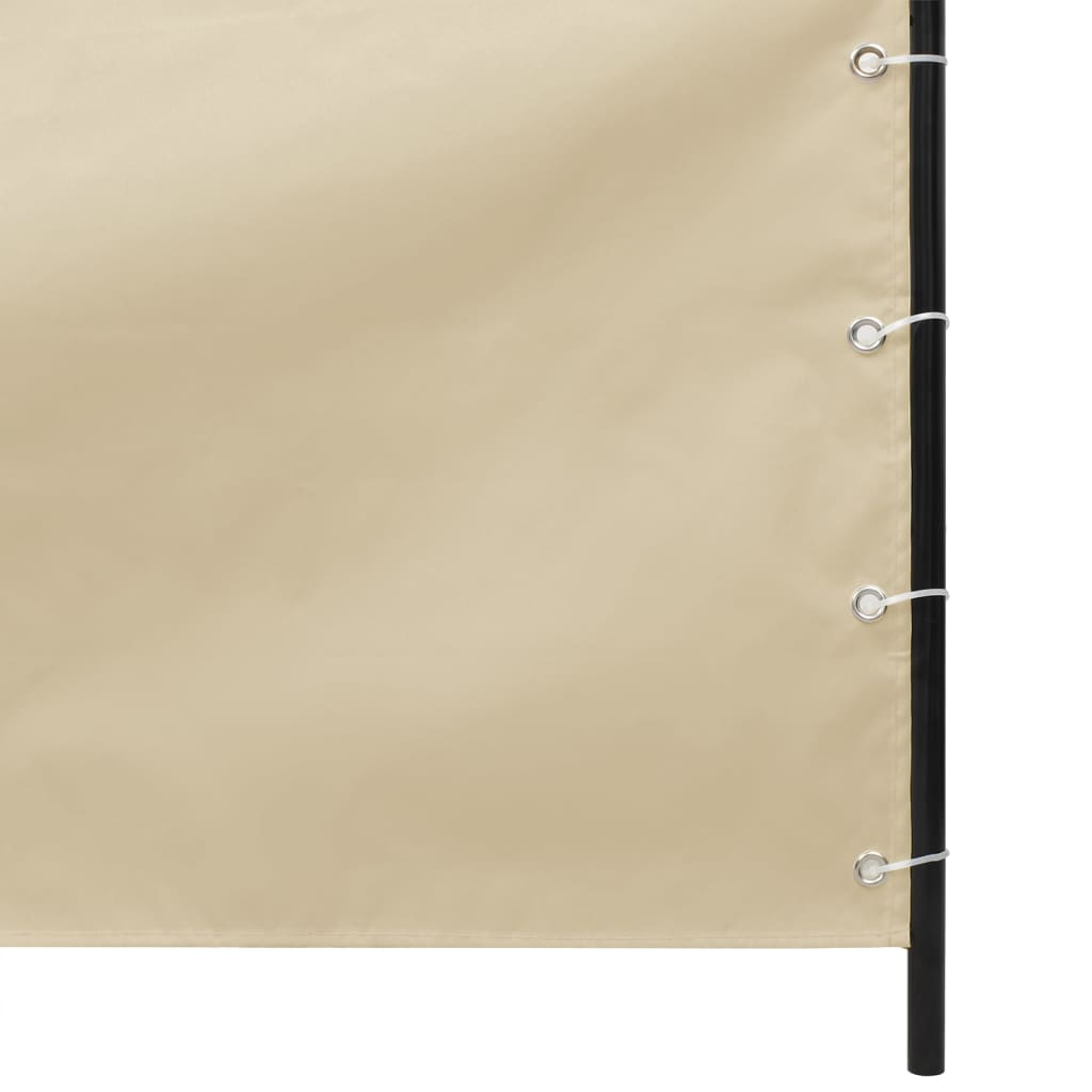 vidaXL Toldo pantalla para balcón de tela oxford beige 140x240 cm