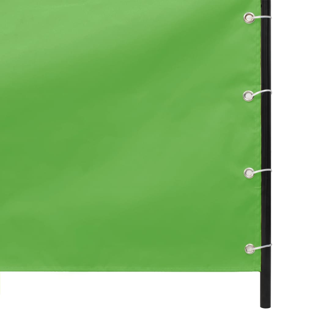 vidaXL Toldo pantalla para balcón tela oxford verde claro 80x240 cm