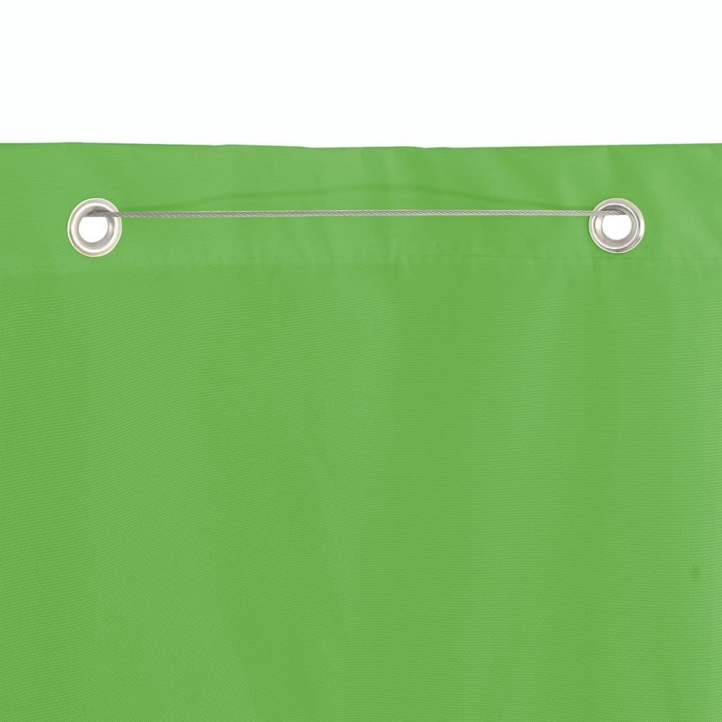 vidaXL Toldo pantalla para balcón tela oxford verde claro 80x240 cm