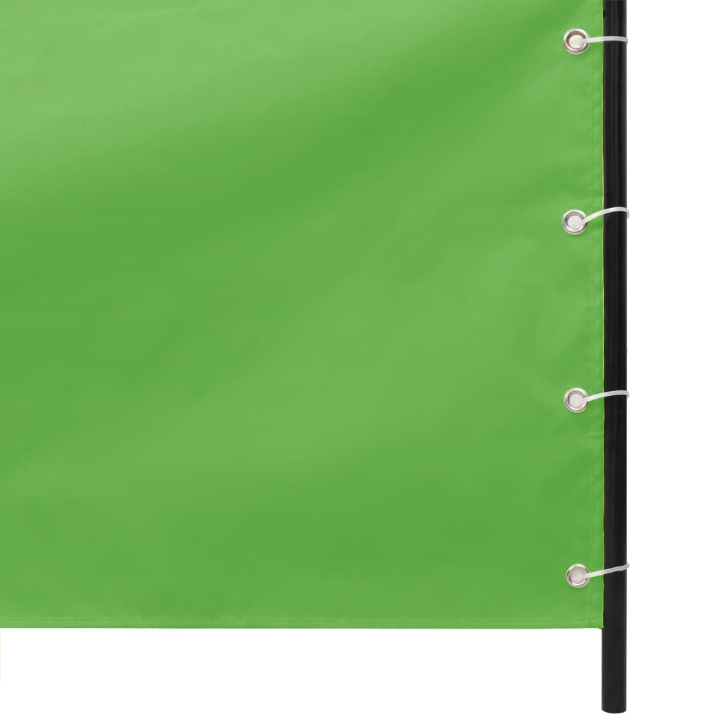 vidaXL Toldo pantalla para balcón tela oxford verde claro 100x240 cm