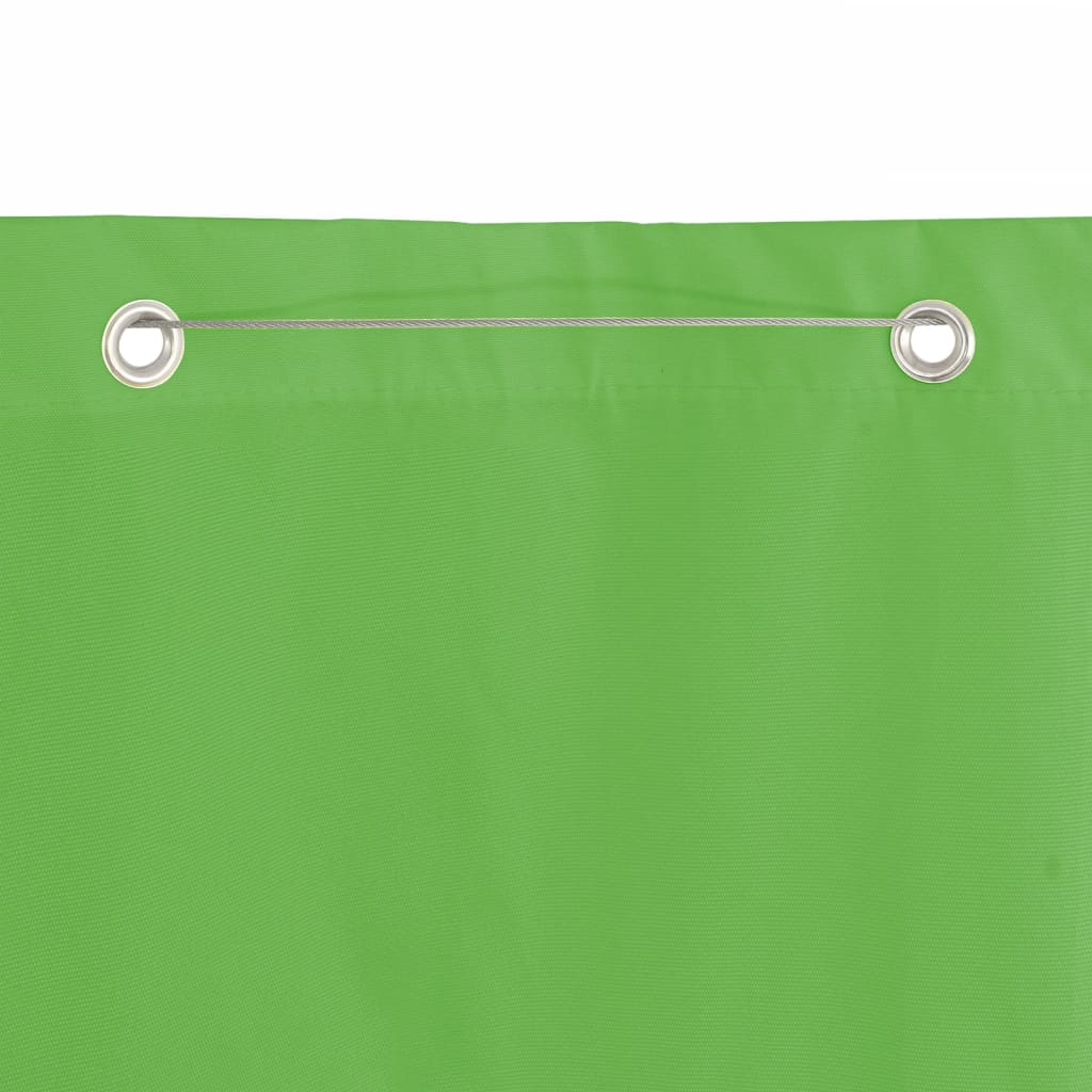 vidaXL Toldo pantalla para balcón tela oxford verde claro 100x240 cm