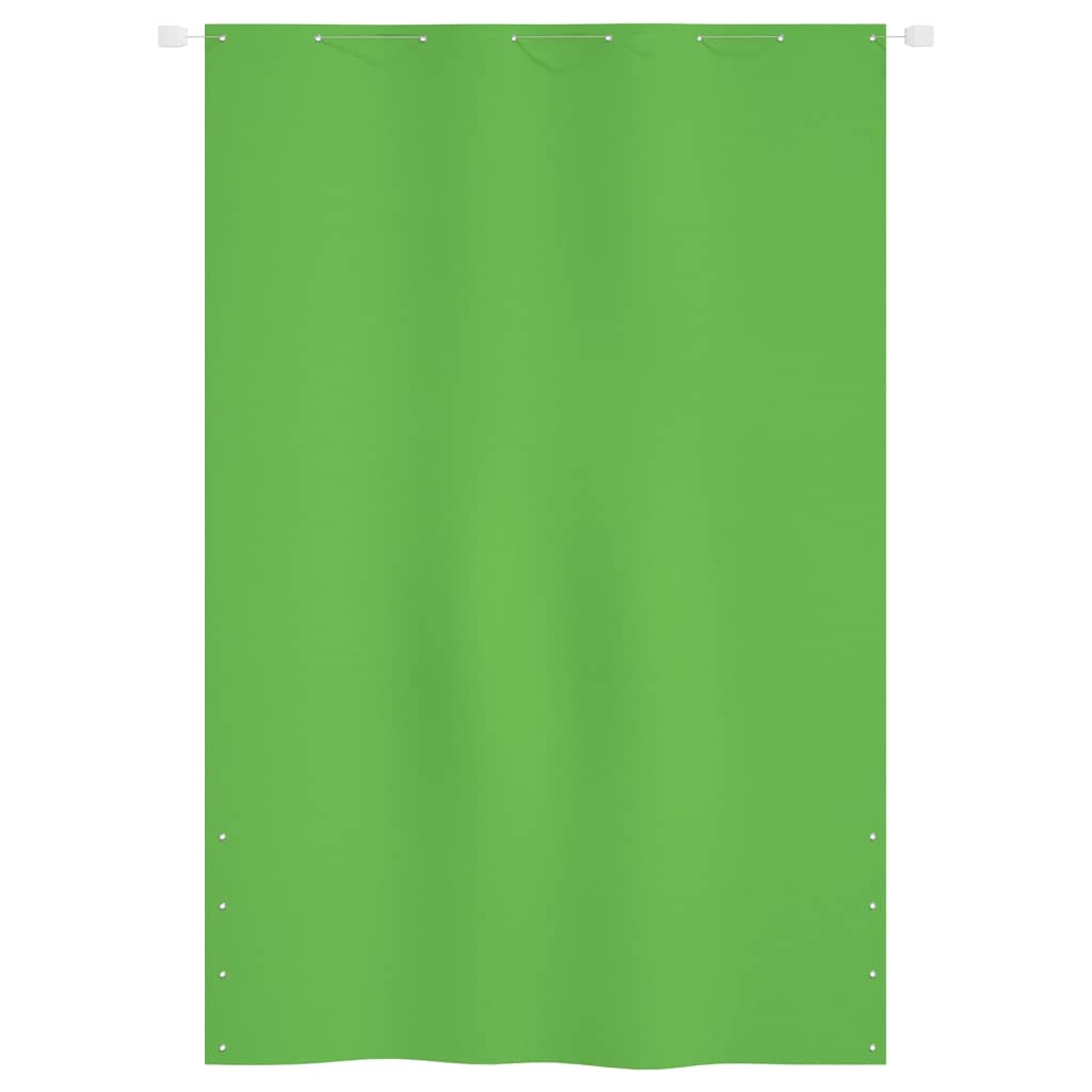 vidaXL Toldo pantalla para balcón tela oxford verde claro 160x240 cm