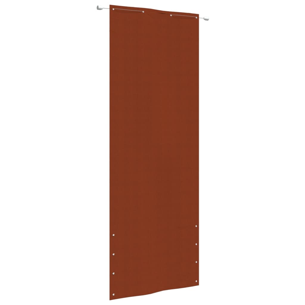 vidaXL Toldo pantalla para balcón de tela oxford terracota 80x240 cm