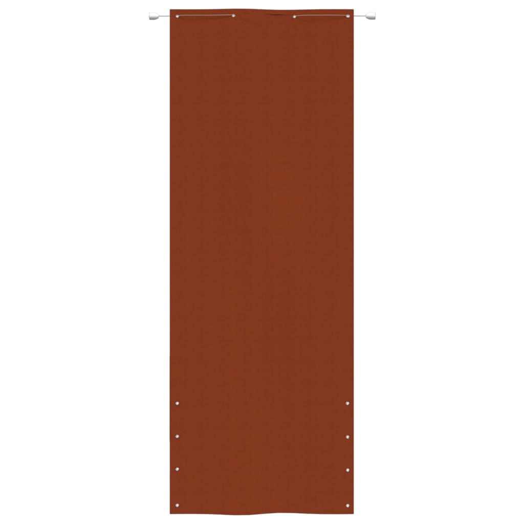 vidaXL Toldo pantalla para balcón de tela oxford terracota 80x240 cm