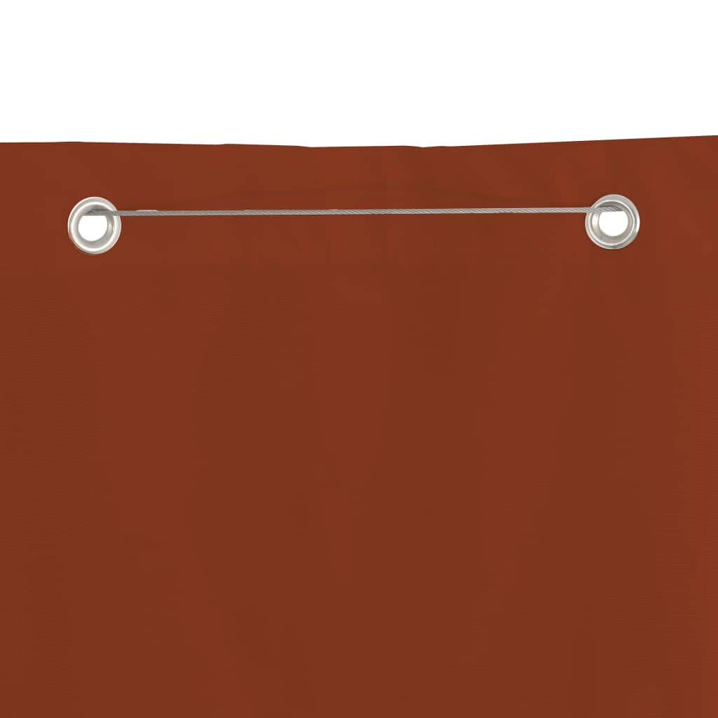 vidaXL Toldo pantalla para balcón de tela oxford terracota 80x240 cm