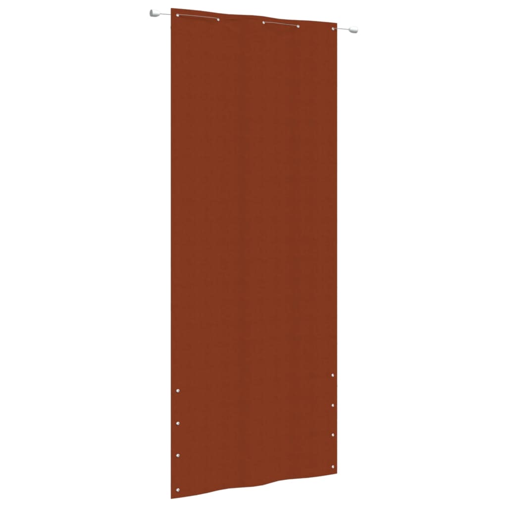 vidaXL Toldo pantalla para balcón de tela oxford terracota 100x240 cm