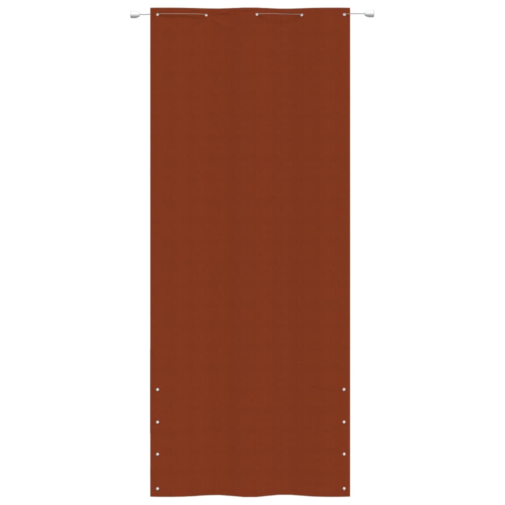 vidaXL Toldo pantalla para balcón de tela oxford terracota 100x240 cm