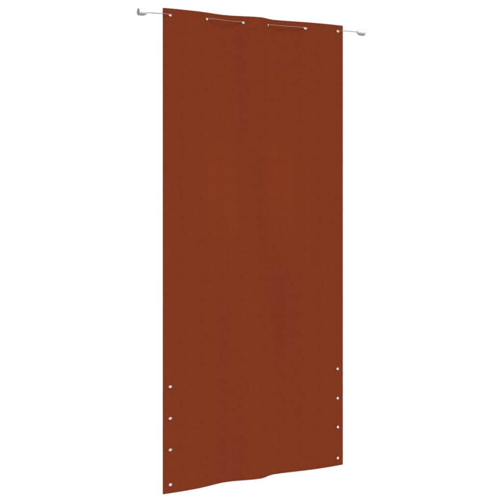 vidaXL Toldo pantalla para balcón de tela oxford terracota 120x240 cm