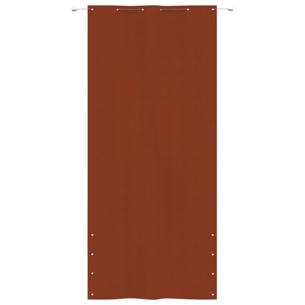 vidaXL Toldo pantalla para balcón de tela oxford terracota 120x240 cm