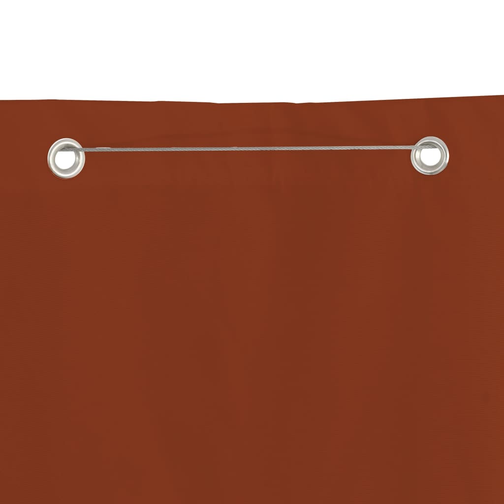 vidaXL Toldo pantalla para balcón de tela oxford terracota 140x240 cm