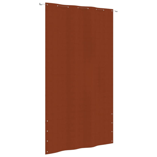 vidaXL Toldo pantalla para balcón de tela oxford terracota 160x240 cm