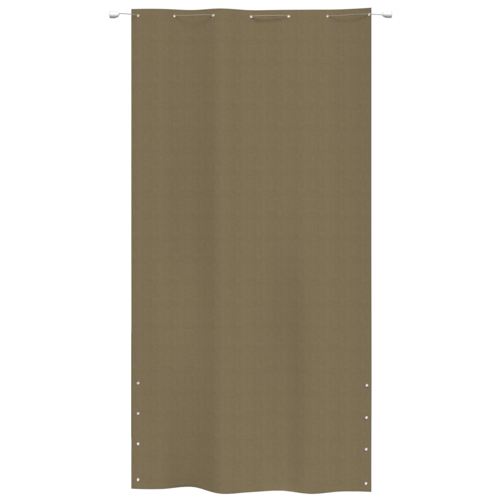 vidaXL Toldo pantalla para balcón de tela oxford gris taupe 140x240 cm