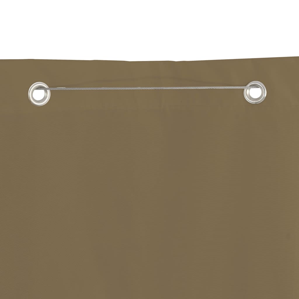 vidaXL Toldo pantalla para balcón de tela oxford gris taupe 140x240 cm