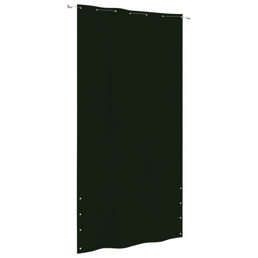 vidaXL Toldo pantalla para balcón tela oxford verde oscuro 140x240 cm