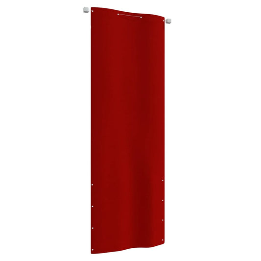 vidaXL Toldo para balcón de tela oxford rojo 80x240 cm