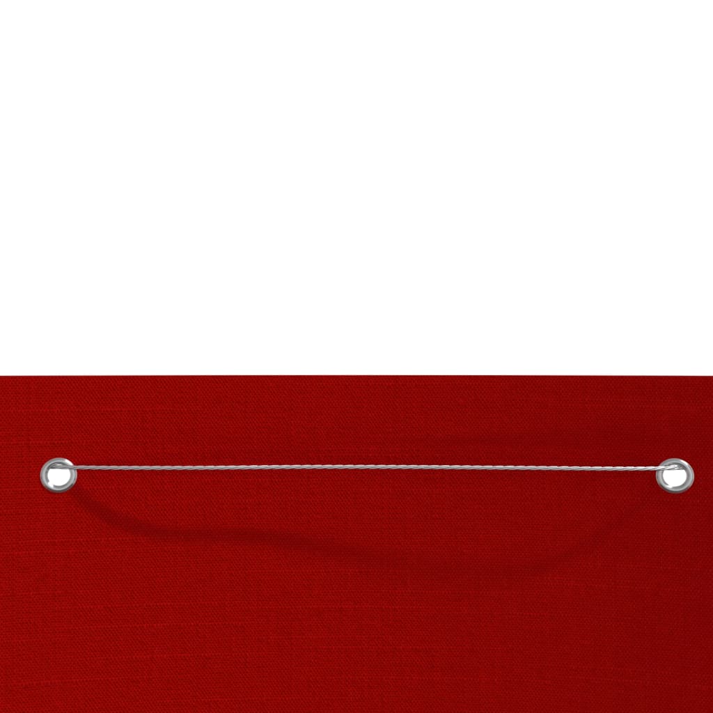 vidaXL Toldo para balcón de tela oxford rojo 80x240 cm