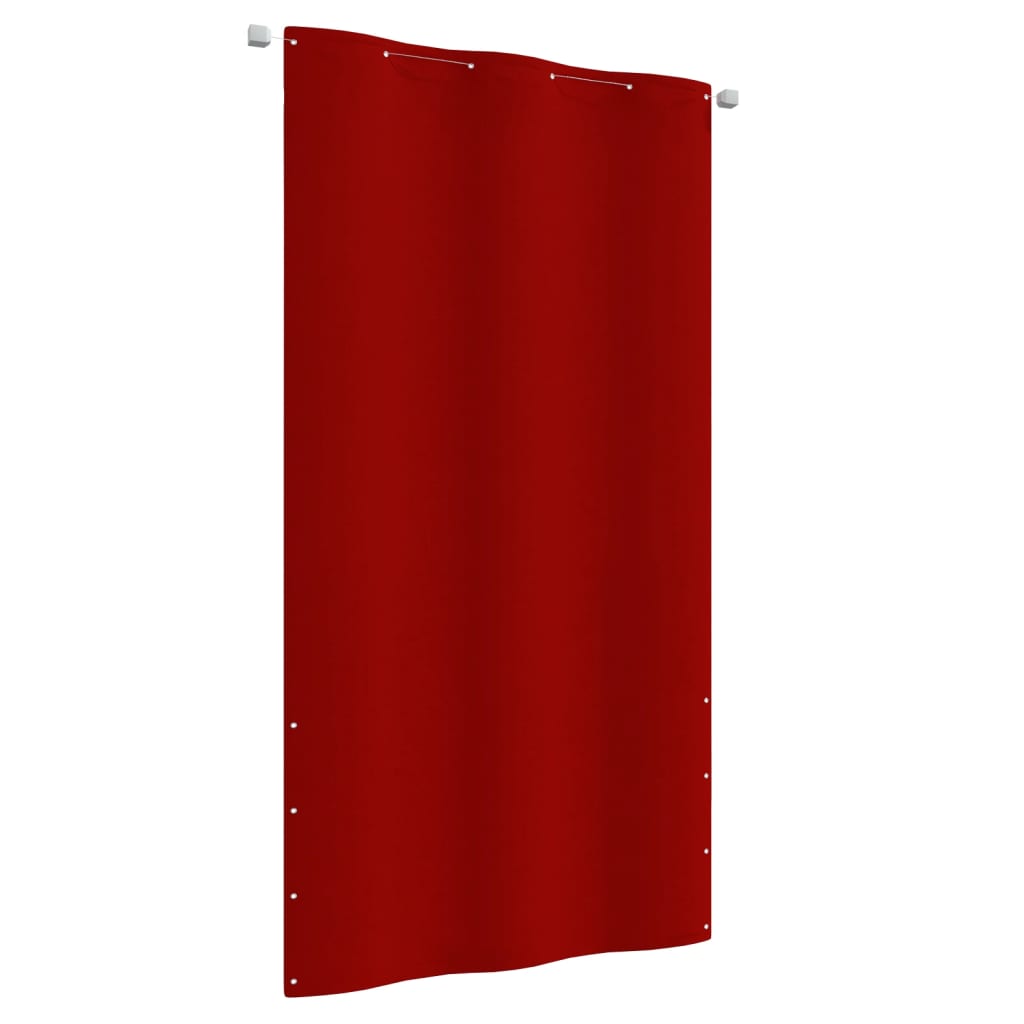 vidaXL Toldo para balcón de tela oxford rojo 120x240 cm