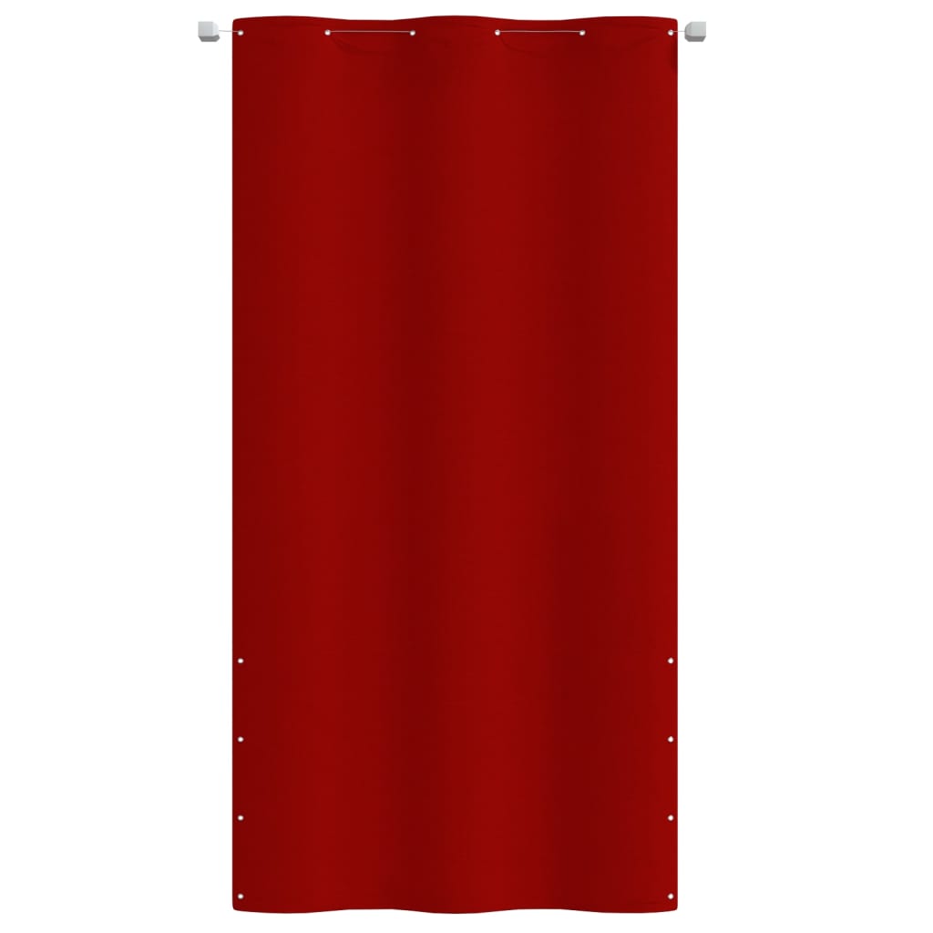 vidaXL Toldo para balcón de tela oxford rojo 120x240 cm