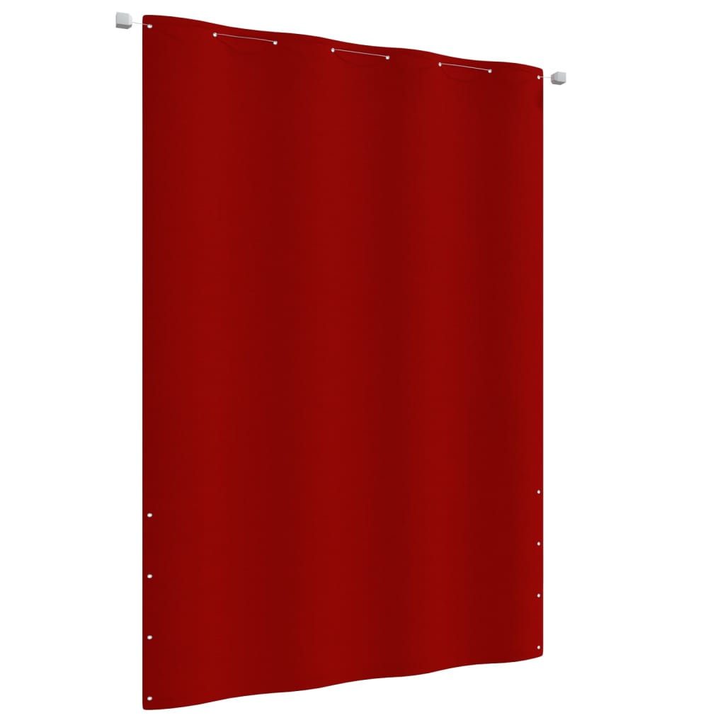 vidaXL Toldo para balcón de tela oxford rojo 160x240 cm