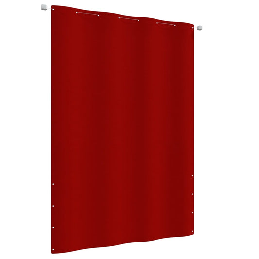 vidaXL Toldo para balcón de tela oxford rojo 160x240 cm