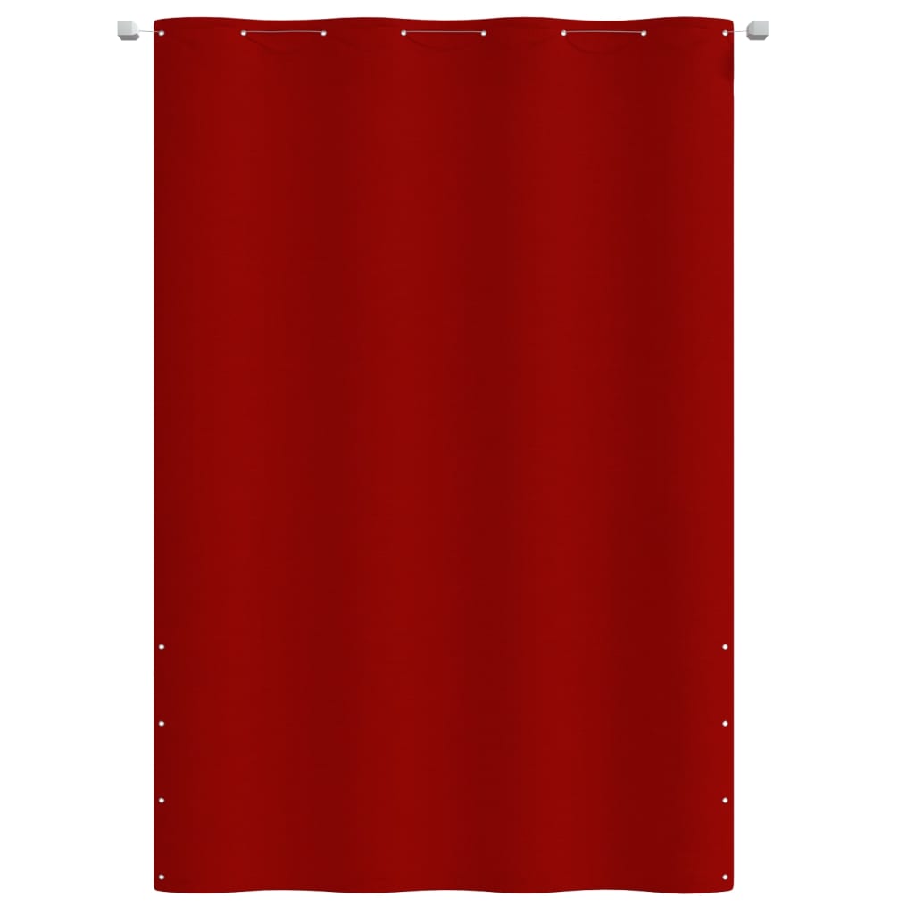 vidaXL Toldo para balcón de tela oxford rojo 160x240 cm