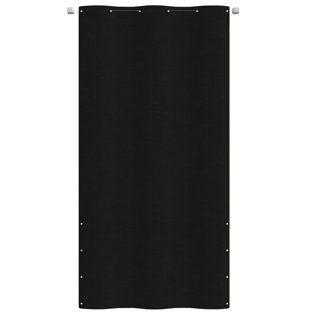 vidaXL Toldo pantalla para balcón de tela oxford negro 120x240 cm