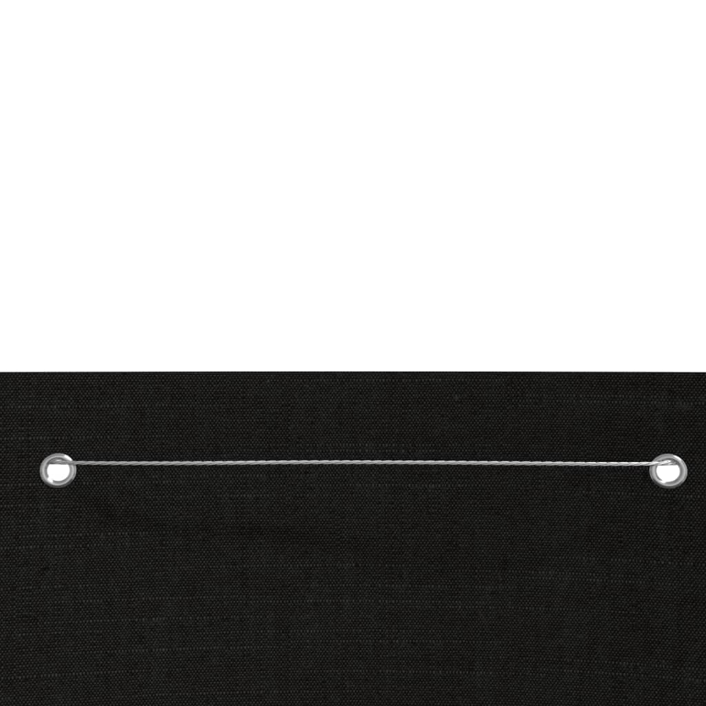 vidaXL Toldo pantalla para balcón de tela oxford negro 120x240 cm