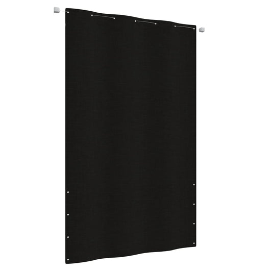 vidaXL Toldo pantalla para balcón de tela oxford negro 140x240 cm