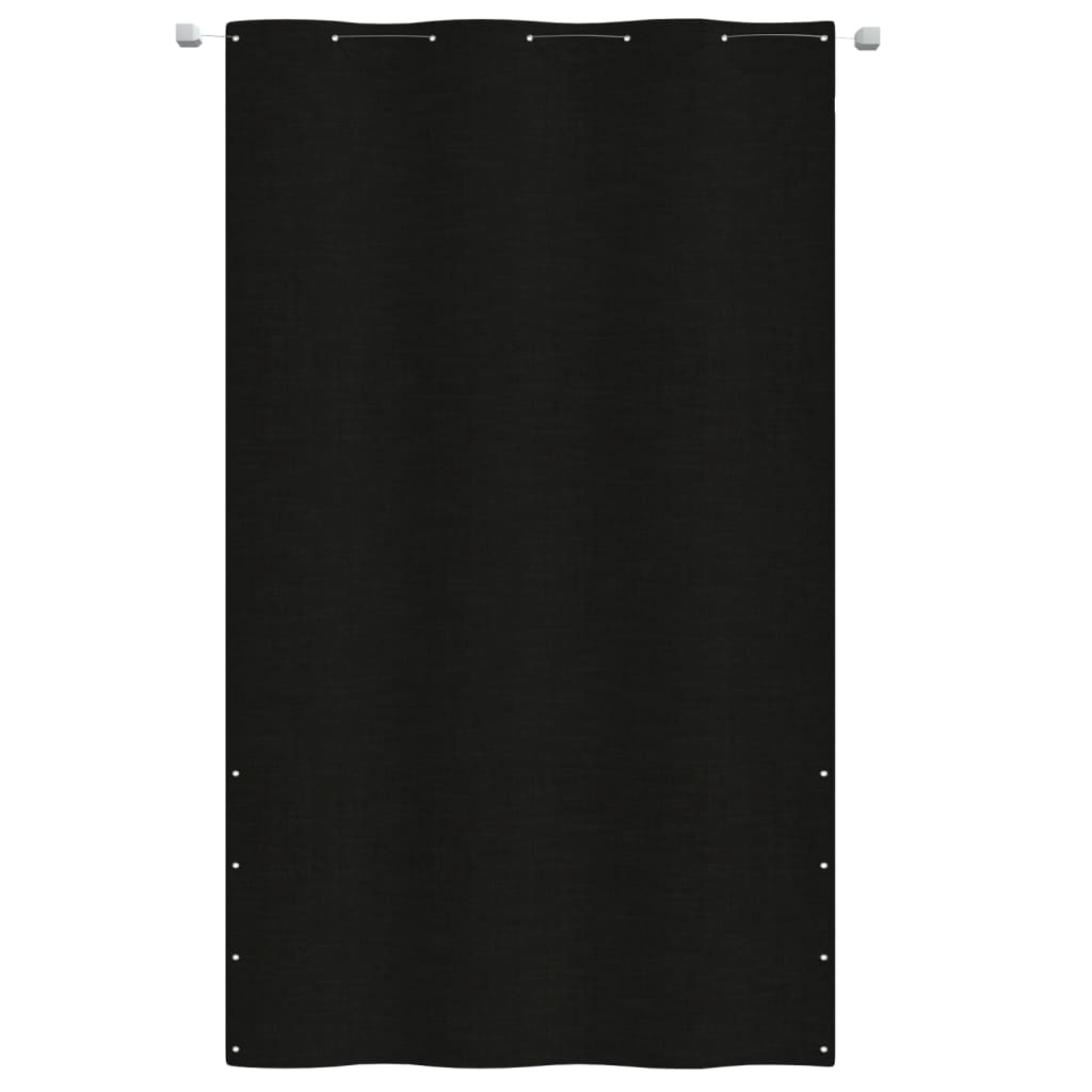 vidaXL Toldo pantalla para balcón de tela oxford negro 140x240 cm