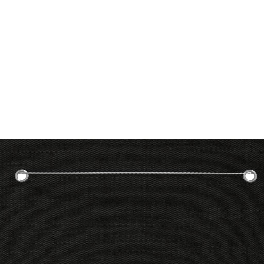 vidaXL Toldo pantalla para balcón de tela oxford negro 140x240 cm