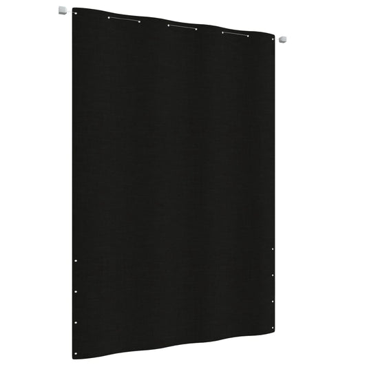 vidaXL Toldo pantalla para balcón de tela oxford negro 160x240 cm