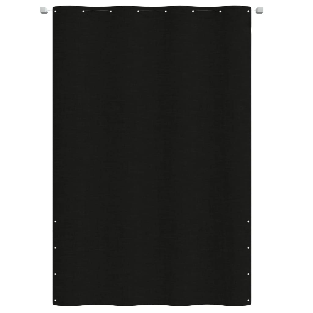 vidaXL Toldo pantalla para balcón de tela oxford negro 160x240 cm