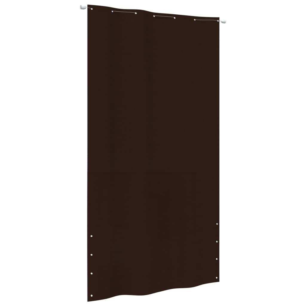 vidaXL Toldo pantalla para balcón tela oxford marrón 140x240 cm