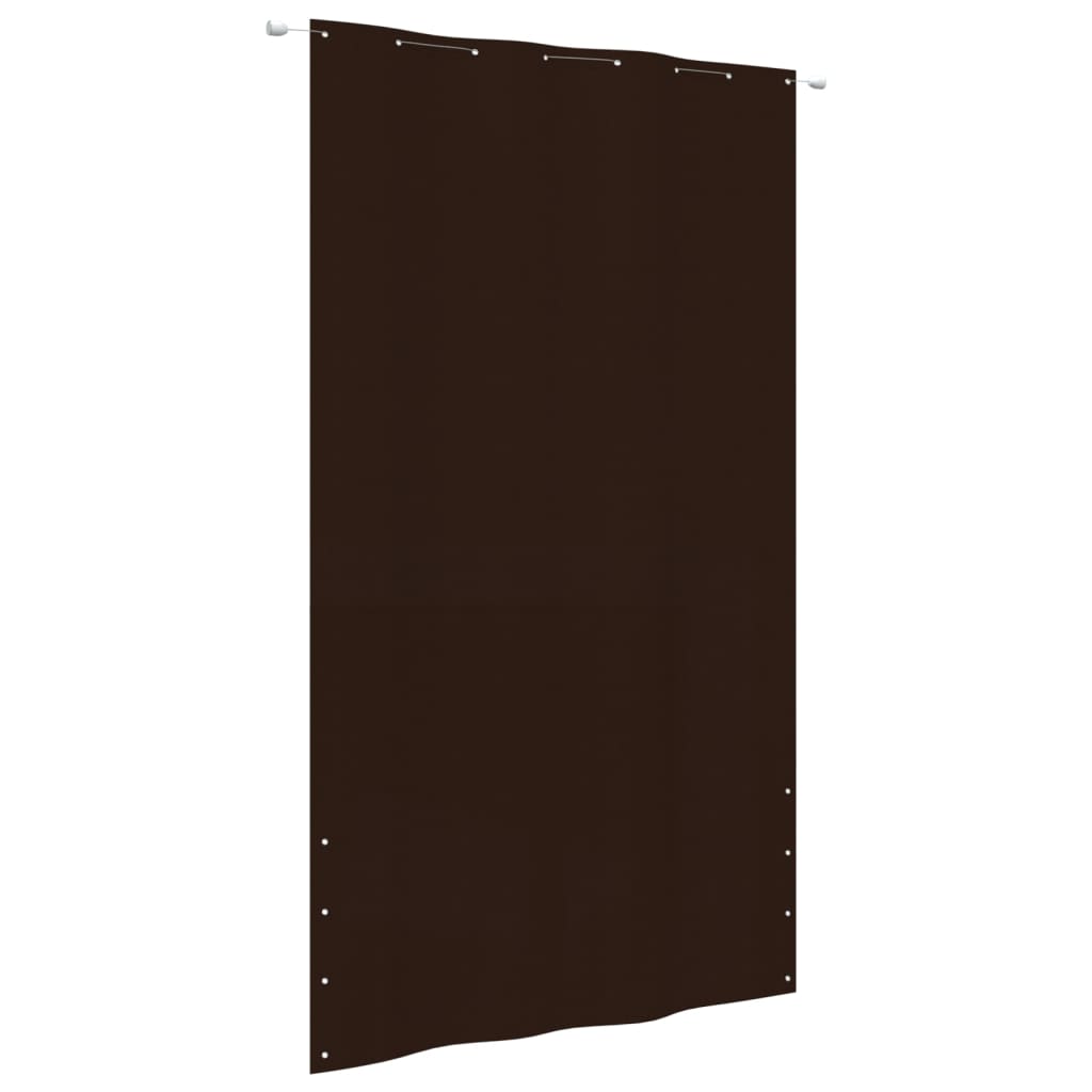 vidaXL Toldo pantalla para balcón tela oxford marrón 160x240 cm