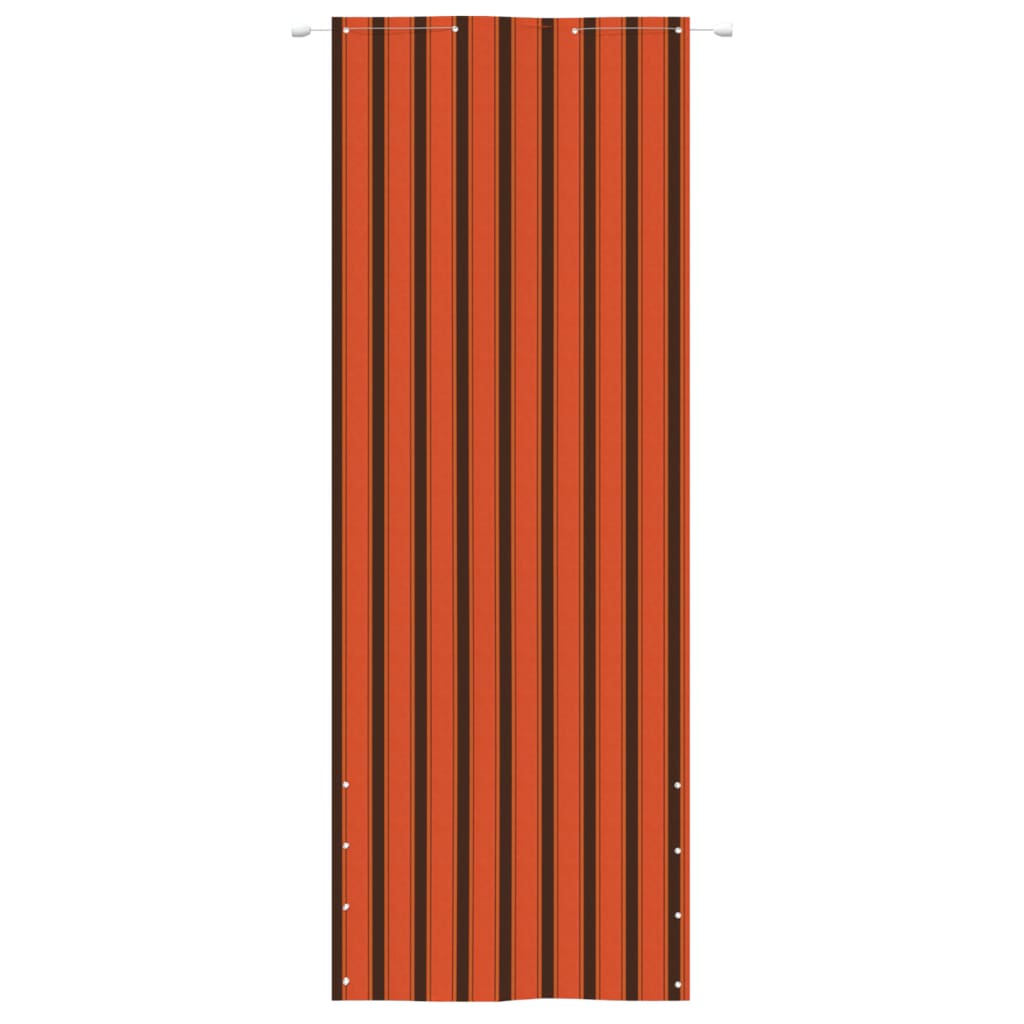 vidaXL Toldo pantalla para balcón tela oxford naranja marrón 80x240 cm