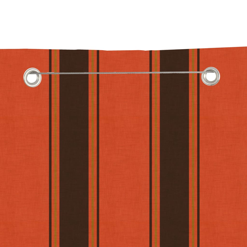 vidaXL Toldo pantalla para balcón tela oxford naranja marrón 80x240 cm