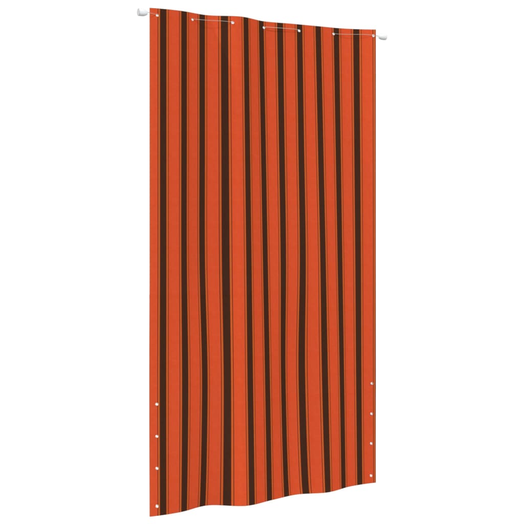 vidaXL Toldo pantalla para balcón tela oxford naranja marrón 140x240cm