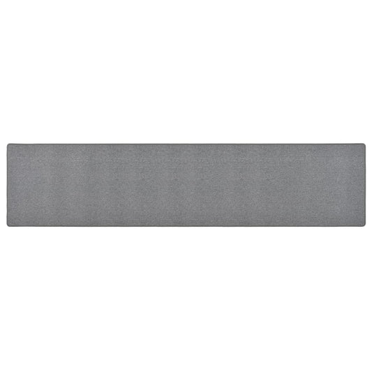 vidaXL Alfombra de pasillo gris oscuro 80x400 cm