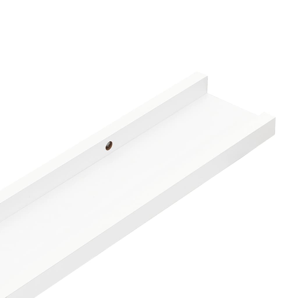 vidaXL Estantes de pared 4 unidades blanco 40x9x3 cm